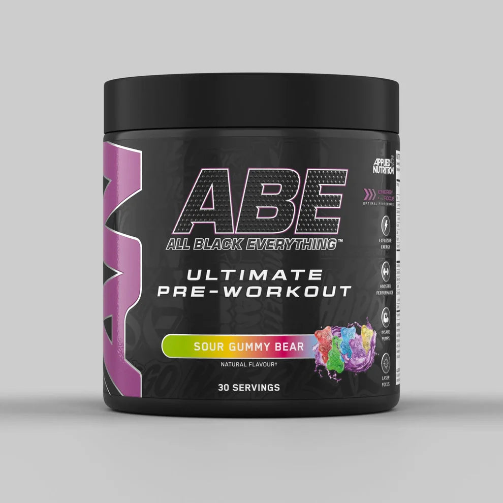 Applied Nutrition ABE (All Black Everything) 375g Sour Gummy Bear