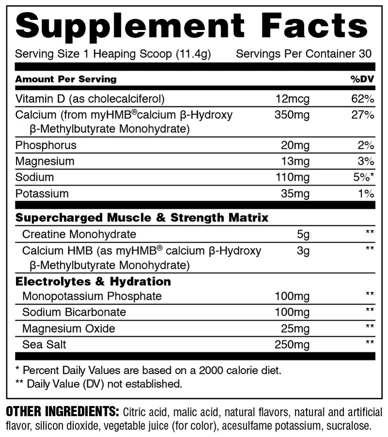Animal Creatine +HMB 342g Power Punch