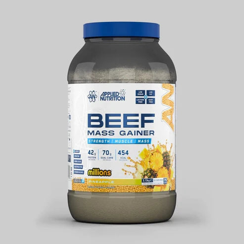 Applied Nutrition Beef Mass Gainer 3.13kg Pineapple Millions