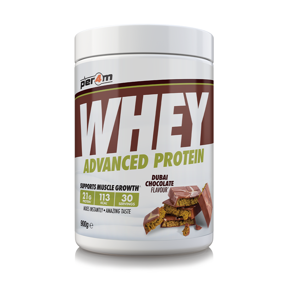 Per4m Advanced Whey Protein 900g Dubai Chocolate
