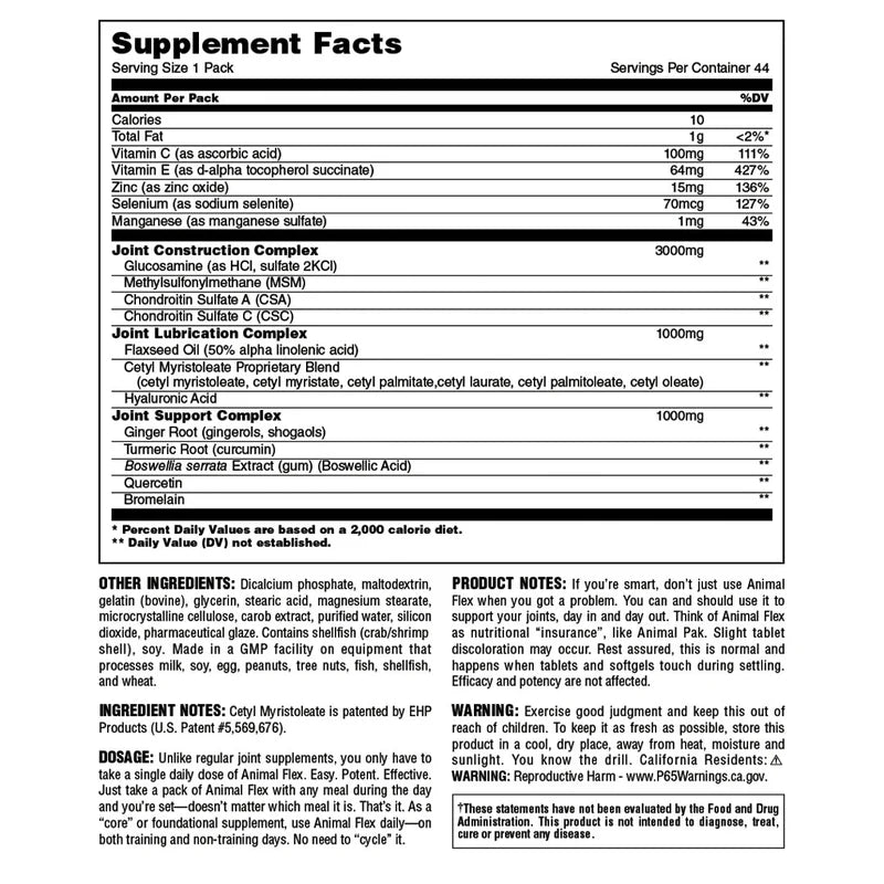Animal Flex 44 Packs