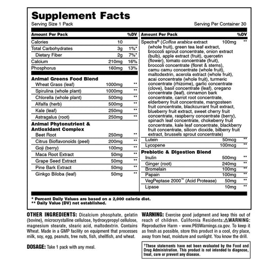 Animal Greens 30 Packs