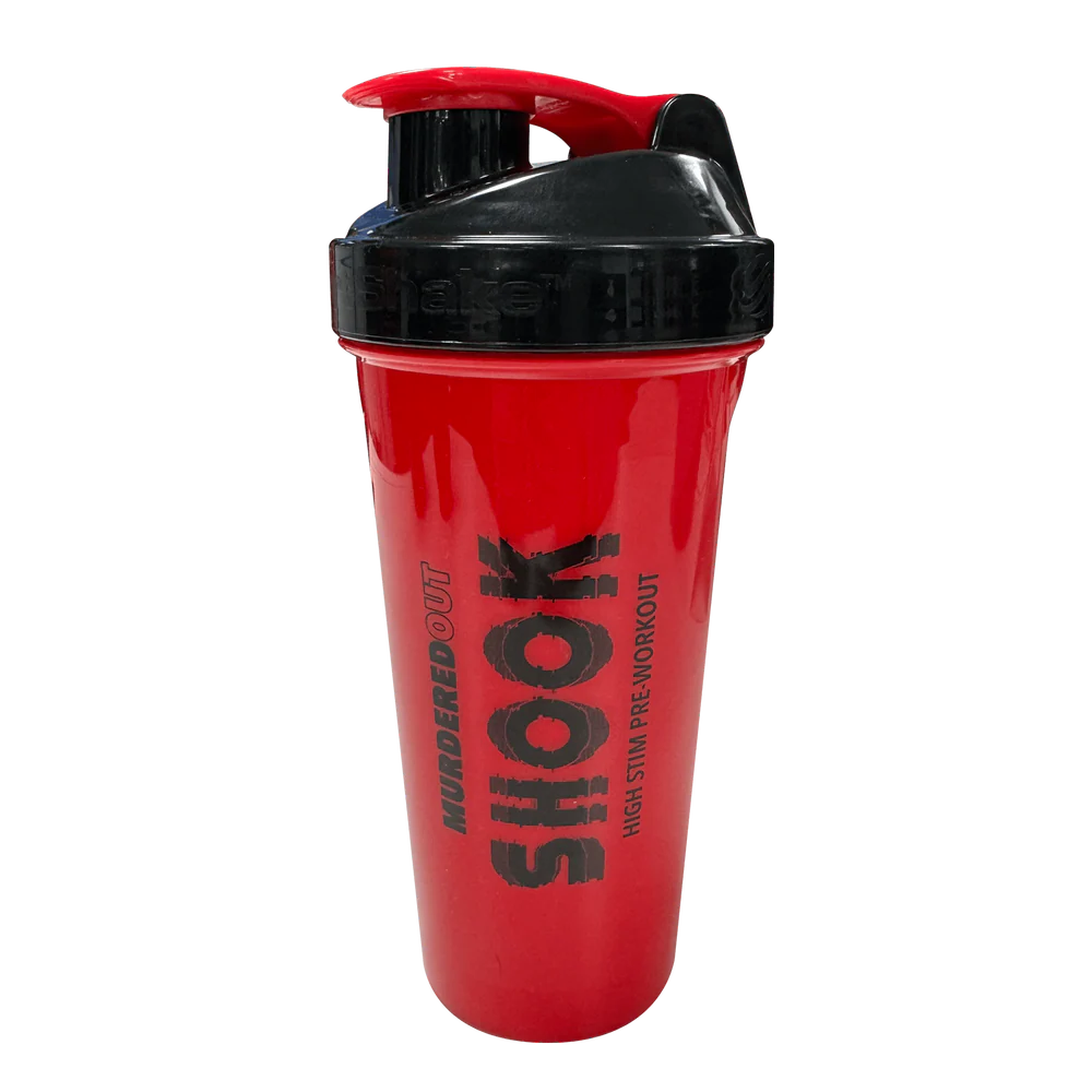 Murdered Out Smartshake Shook Shaker 600ml Red & Black