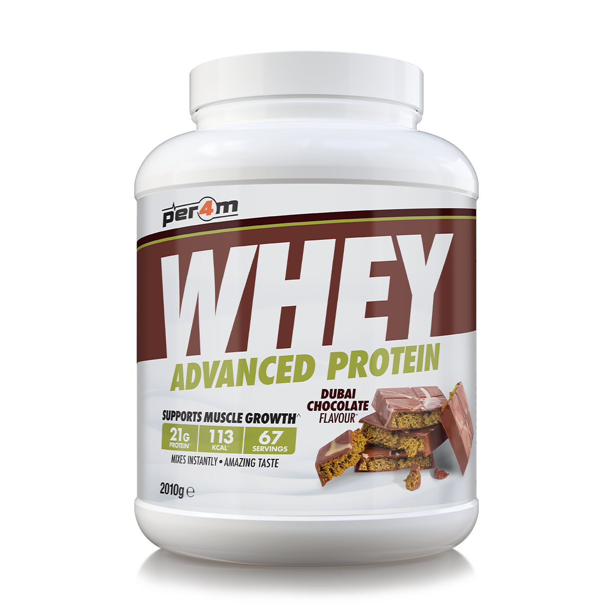 Per4m Advanced Whey Protein 2.01kg Dubai Chocolate