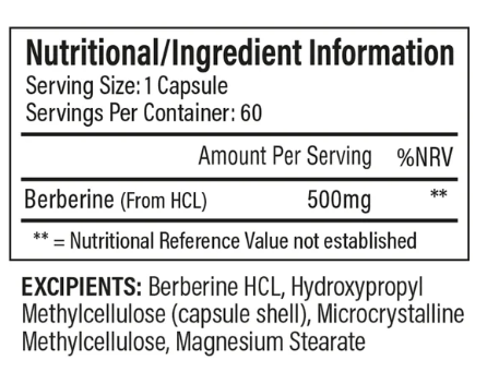 Trained By JP Berberine 60 Caps