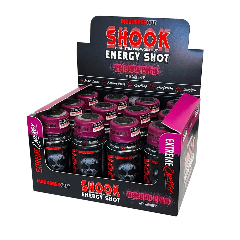 Murdered Out Shook Energy Shot 12x60ml Cherry Cola