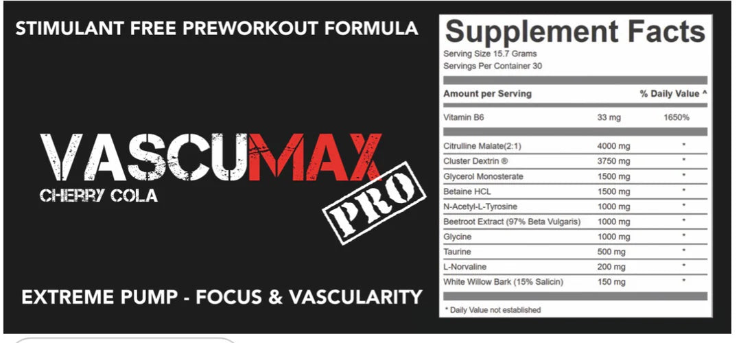 Strom Sports VascuMAX PRO 470g Cherry Cola