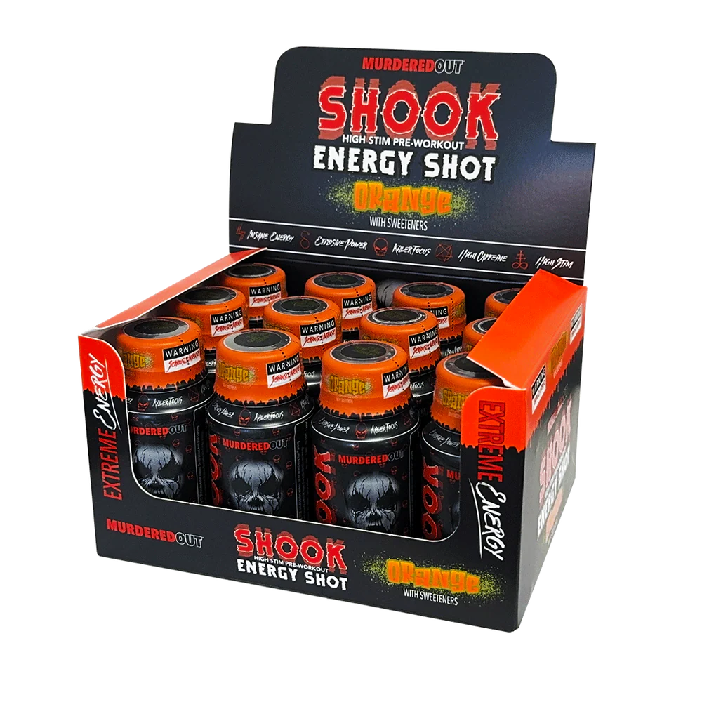 Murdered Out Shook Energy Shot 12x60ml Orange