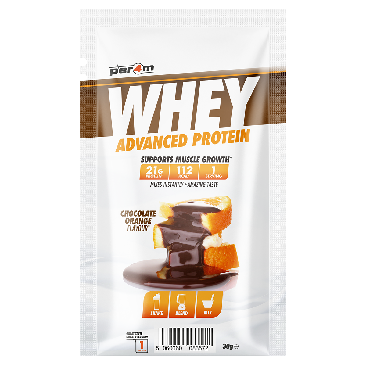 Per4m Advanced Whey Protein Sachet 30g Chocolate Orange