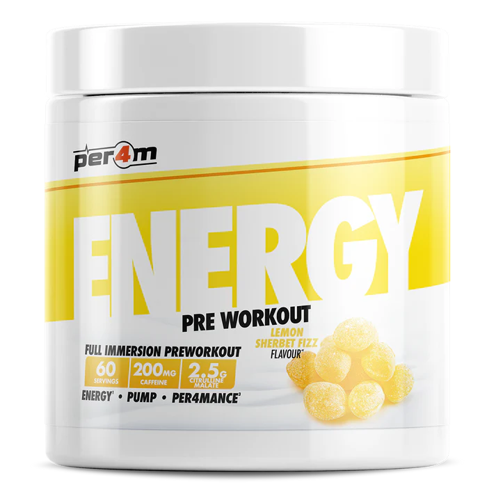 Per4m Energy Pre Workout 390g Lemon Sherbet Fizz