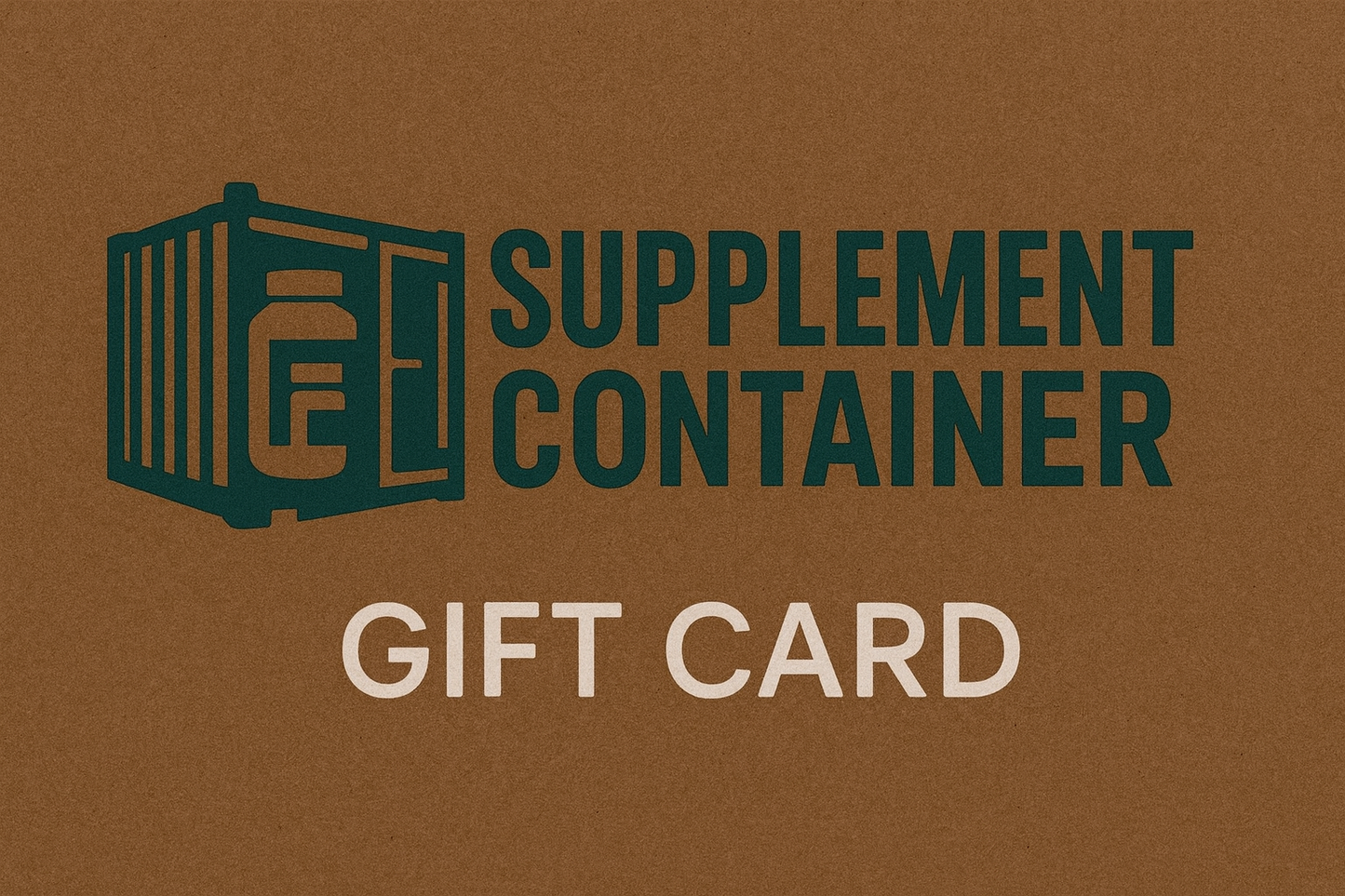 Supplement Container