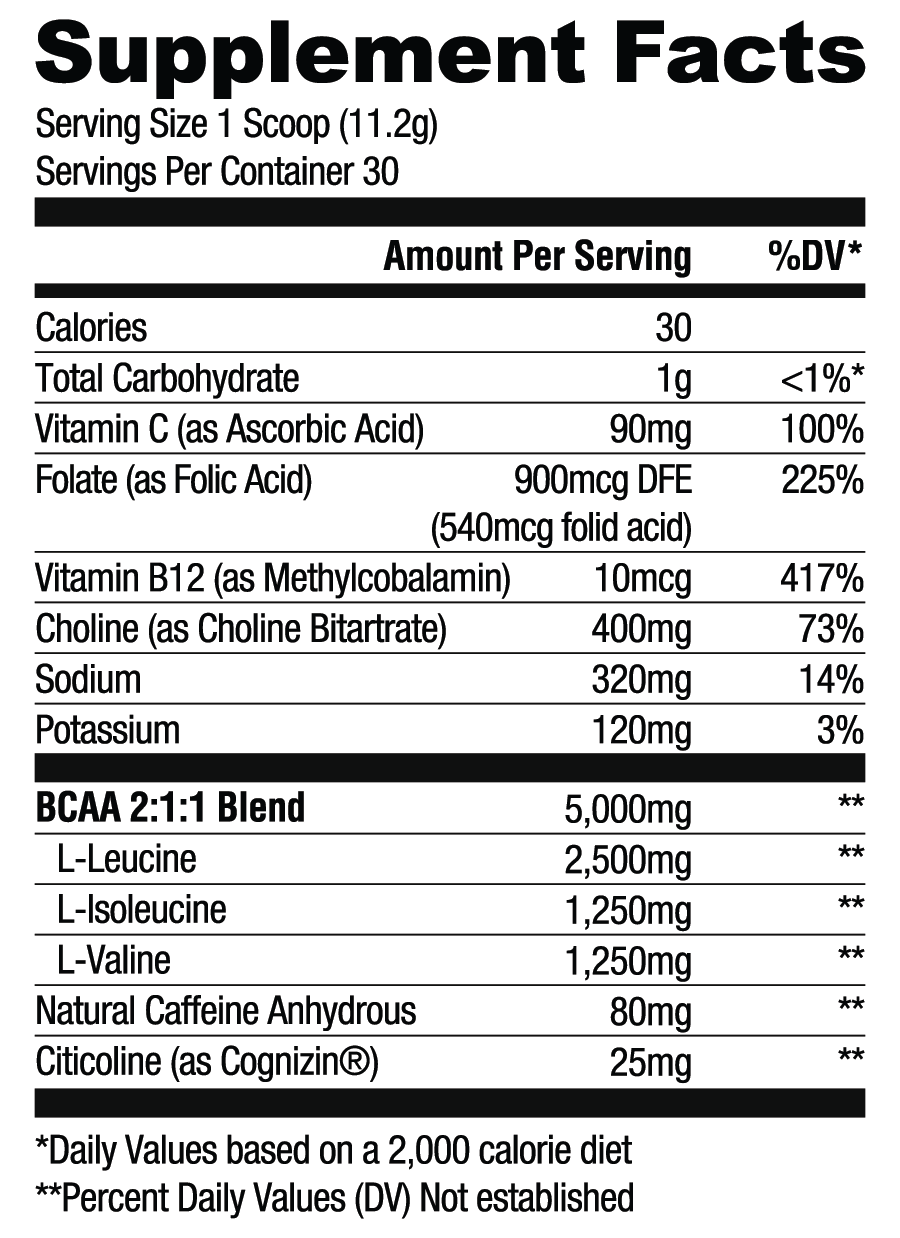 RYSE BCAA Focus 342g