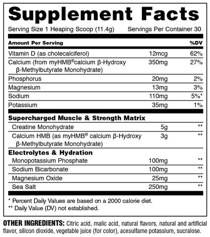 Animal Creatine +HMB 342g Power Punch
