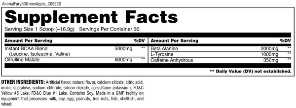 Animal Fury 507g Green Apple