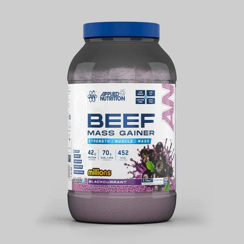 Applied Nutrition Beef Mass Gainer 3.13kg Blackcurrant Millions