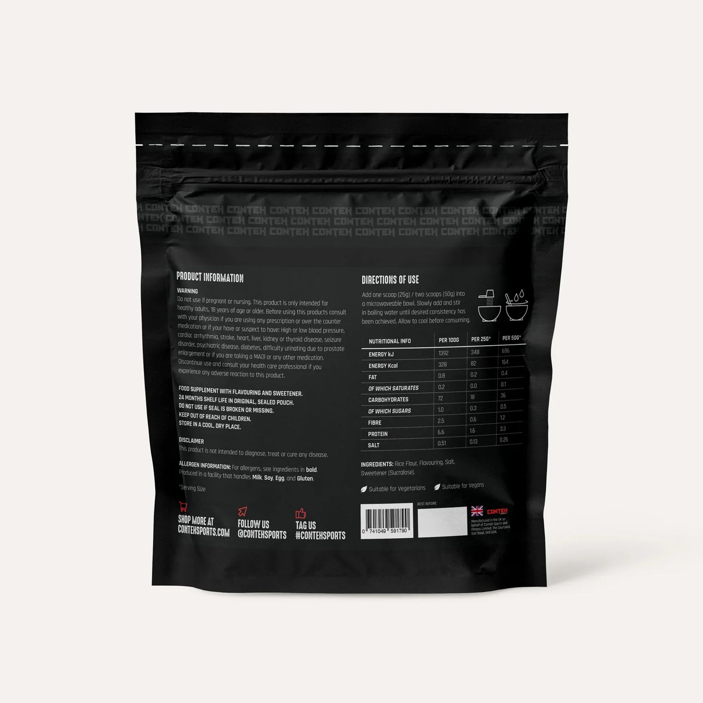 Conteh Sports Cream of Rice 2kg White Chocolate Hazelnut