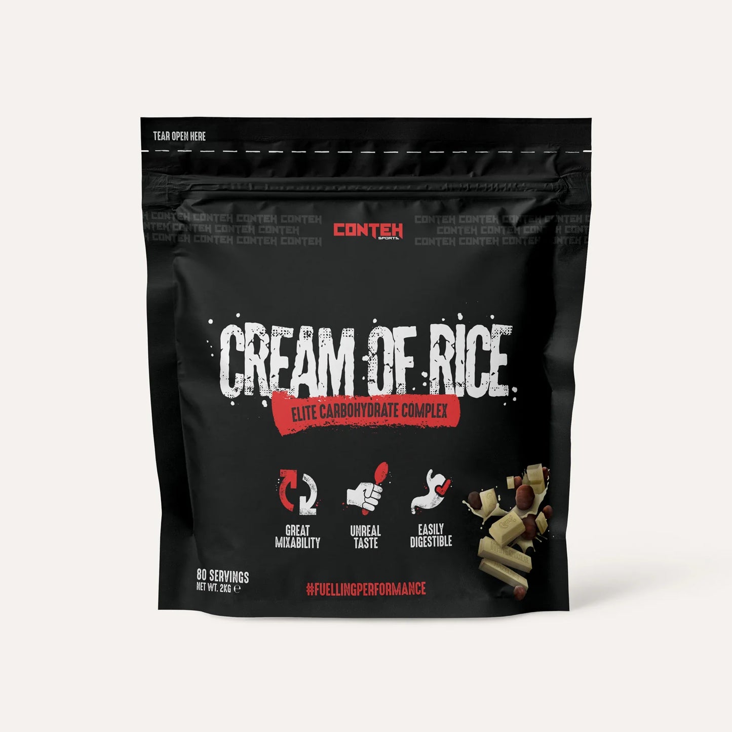 Conteh Sports Cream of Rice 2kg White Chocolate Hazelnut
