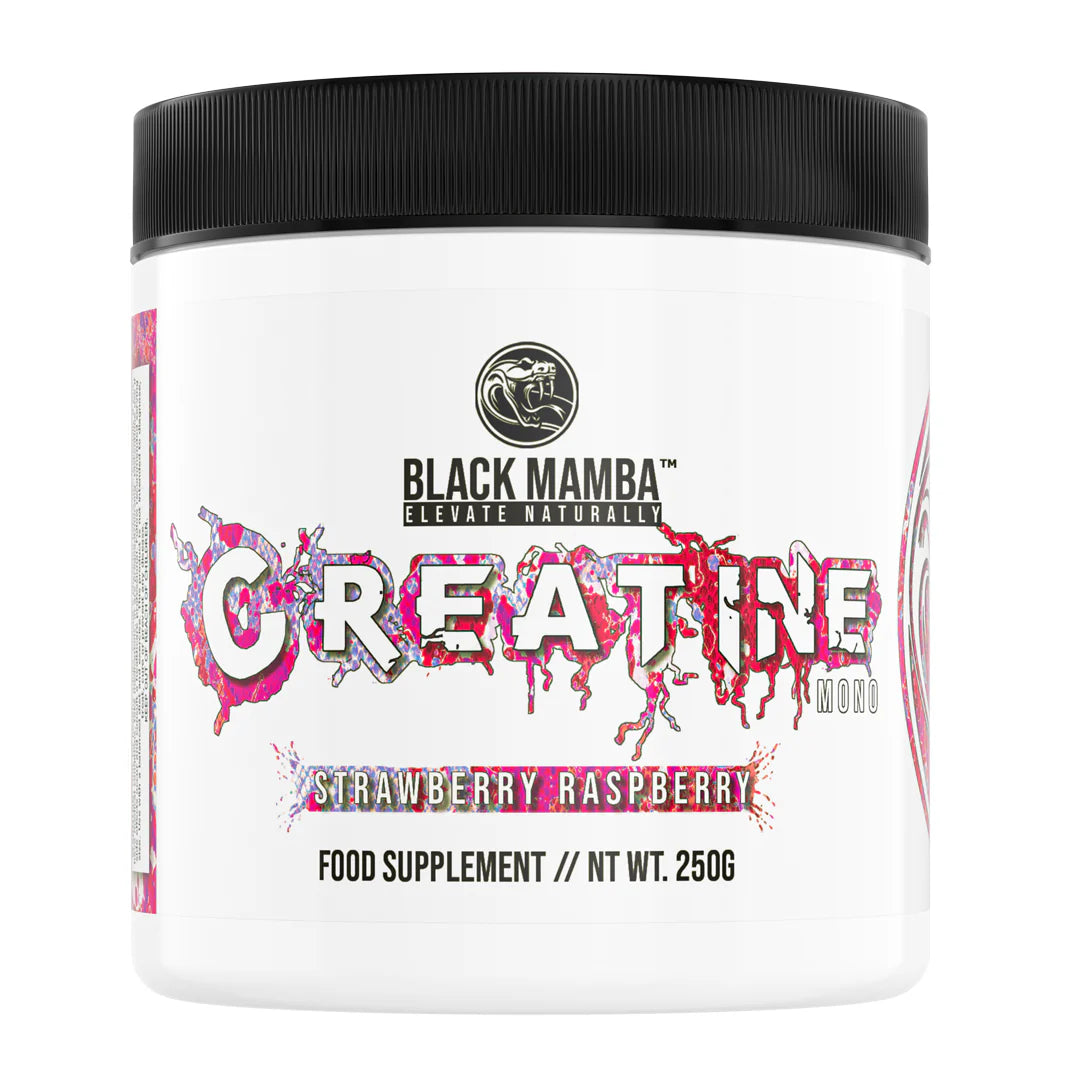 Black Raspberry Supplements Black Mamba Flavoured Creatine 250g Strawberry Raspberry – Supplement ...