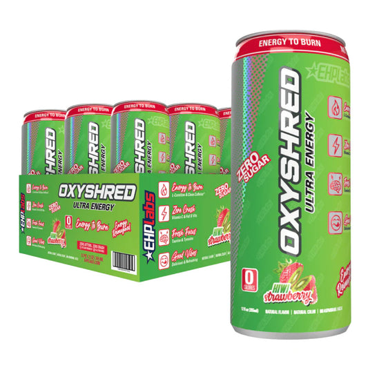 EHP Labs OxyShred Ultra Energy Drink RTD 12x355ml Kiwi Strawberry