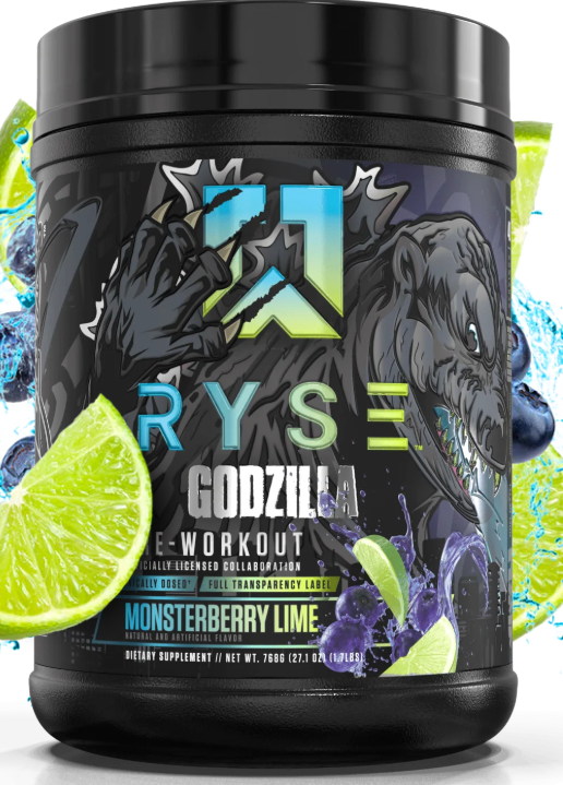 RYSE Godzilla Pre-Workout 792g Monsterberry Lime