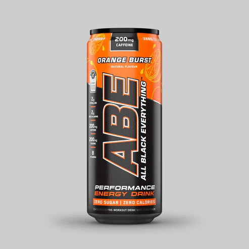 Applied Nutrition ABE (All Black Everything) Carbonated Can 12x330ml Orange Burst