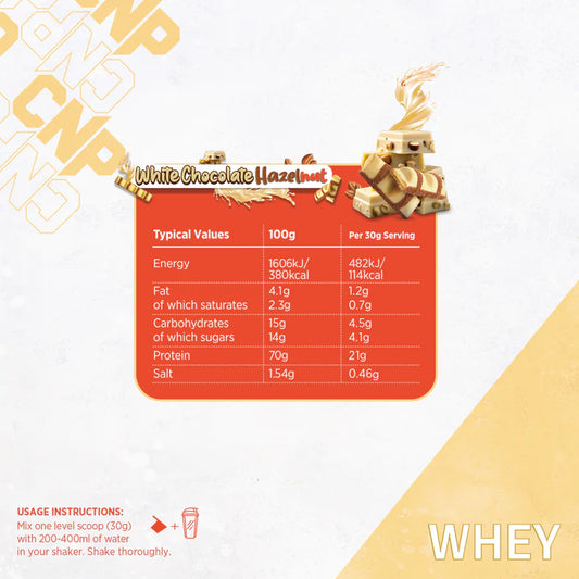 CNP Whey 900g White Chocolate Hazelnut