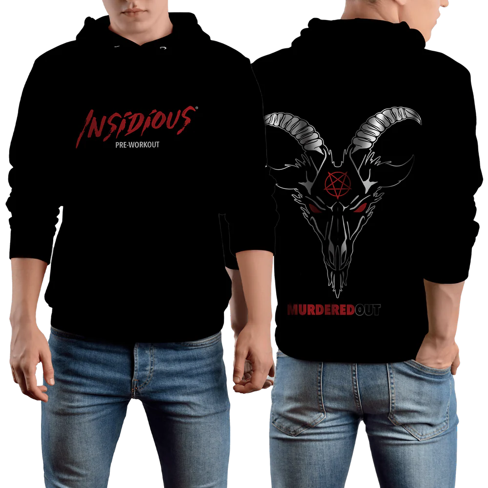 Murdered Out Insidious Hoodie M Black