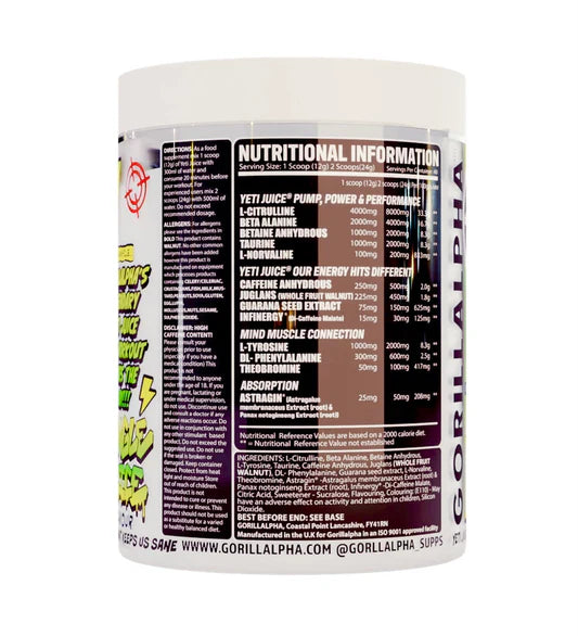 Gorillalpha Yeti Juice 480g