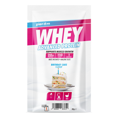 Per4m Advanced Whey Protein Sachet 30g Birthday Cake