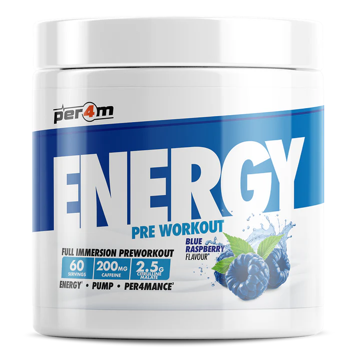 Per4m Energy Pre Workout 390g Blue Raspberry
