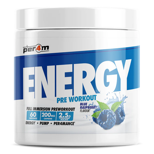 Per4m Energy Pre Workout 390g Blue Raspberry