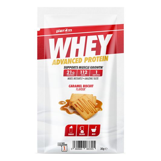 Per4m Advanced Whey Protein Sachet 30g Caramel Biscuit