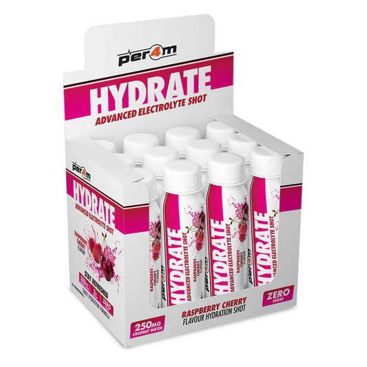 Per4m Hydrate Advanced Electrolyte Shot 12x100ml Raspberry Cherry