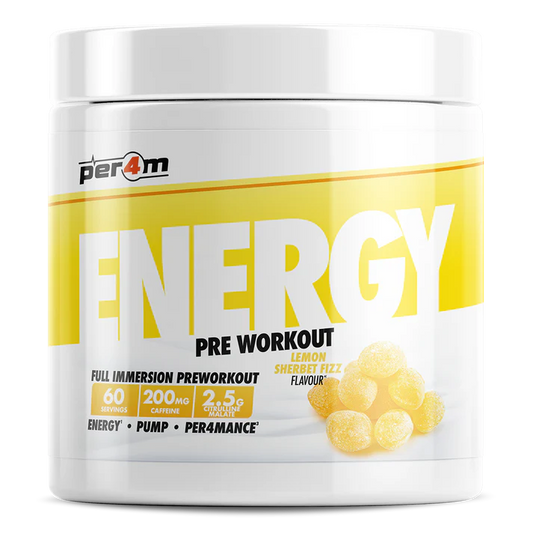 Per4m Energy Pre Workout 390g Lemon Sherbet Fizz