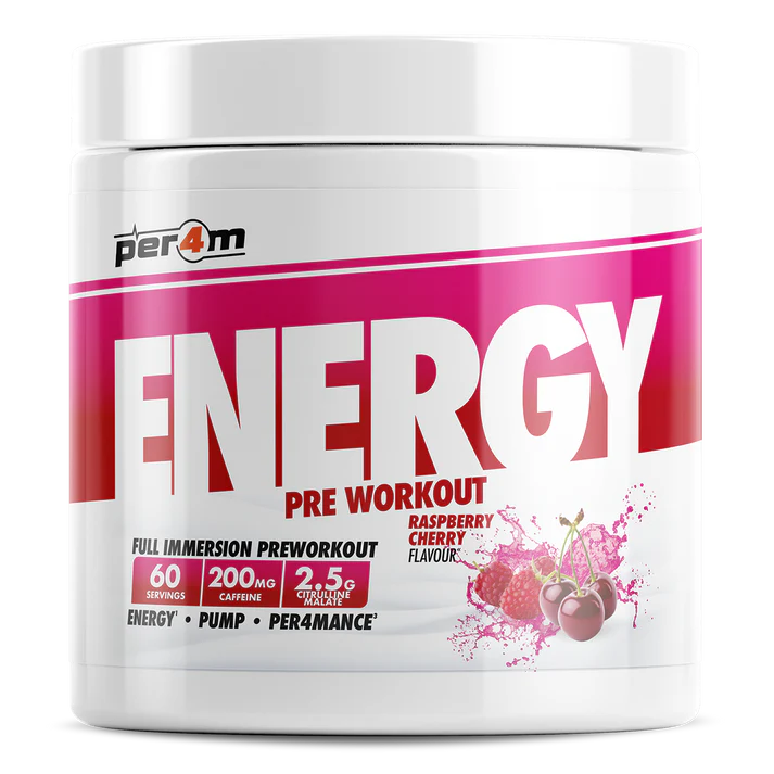 Per4m Energy Pre Workout 390g Raspberry Cherry