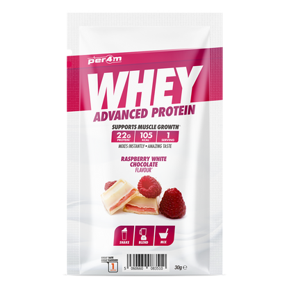 Per4m Advanced Whey Protein Sachet 30g Raspberry White Choco