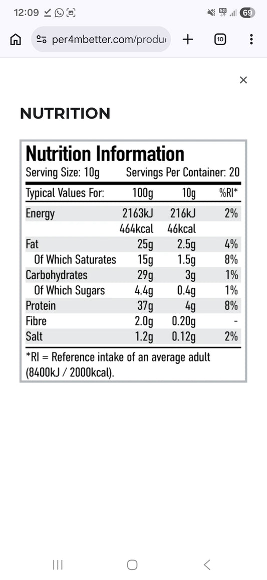 Per4m Protein Crunchies 200g Milk Chocolate