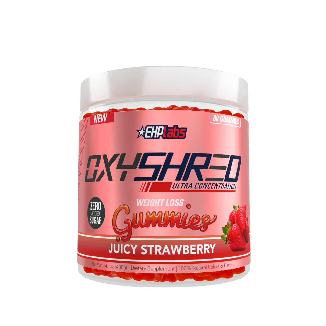 EHP Labs OxyShred Gummies 450g Juicy Strawberry