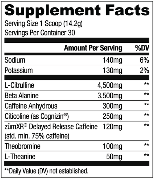 RYSE Loaded Pre-Workout 420g Freedom Rocks