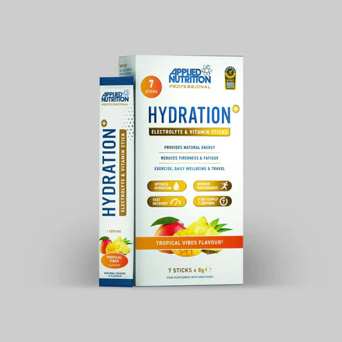 Applied Nutrition Hydration+ Electrolyte & Vitamin Powder Sticks 7x8g Tropical Vibes